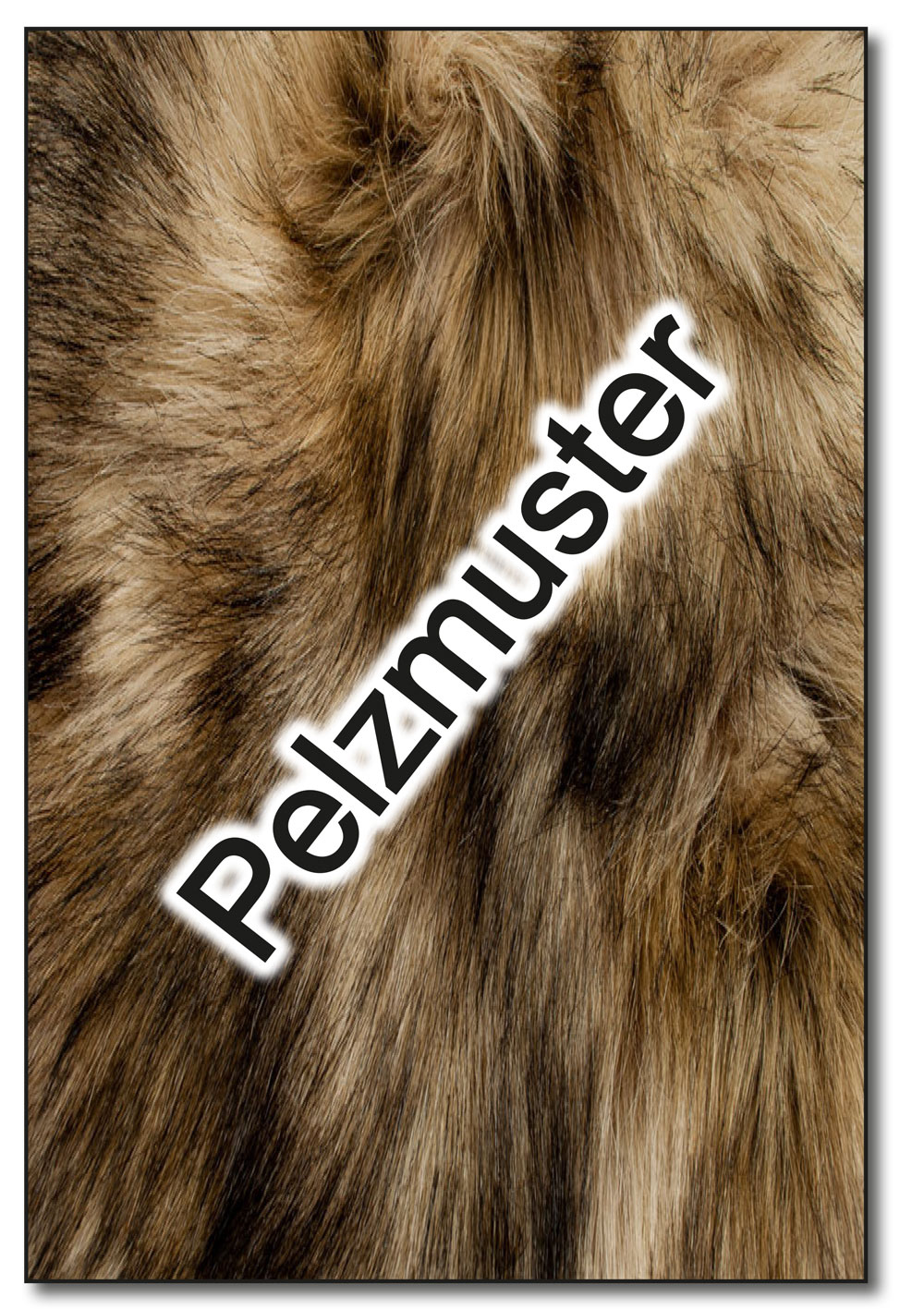 Griffmuster: Fell-Imitat Grizzlybär | online Leder kaufen